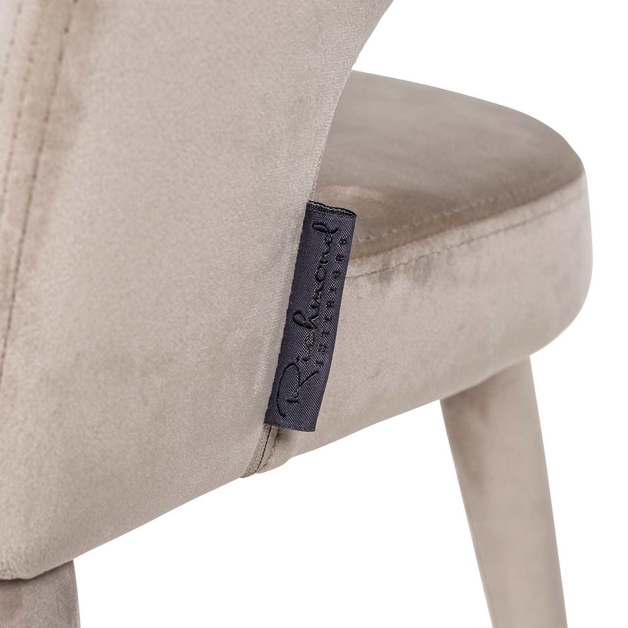 Chair Gia - khaki velvet fire retardant (FR-Quartz 903 Khaki)