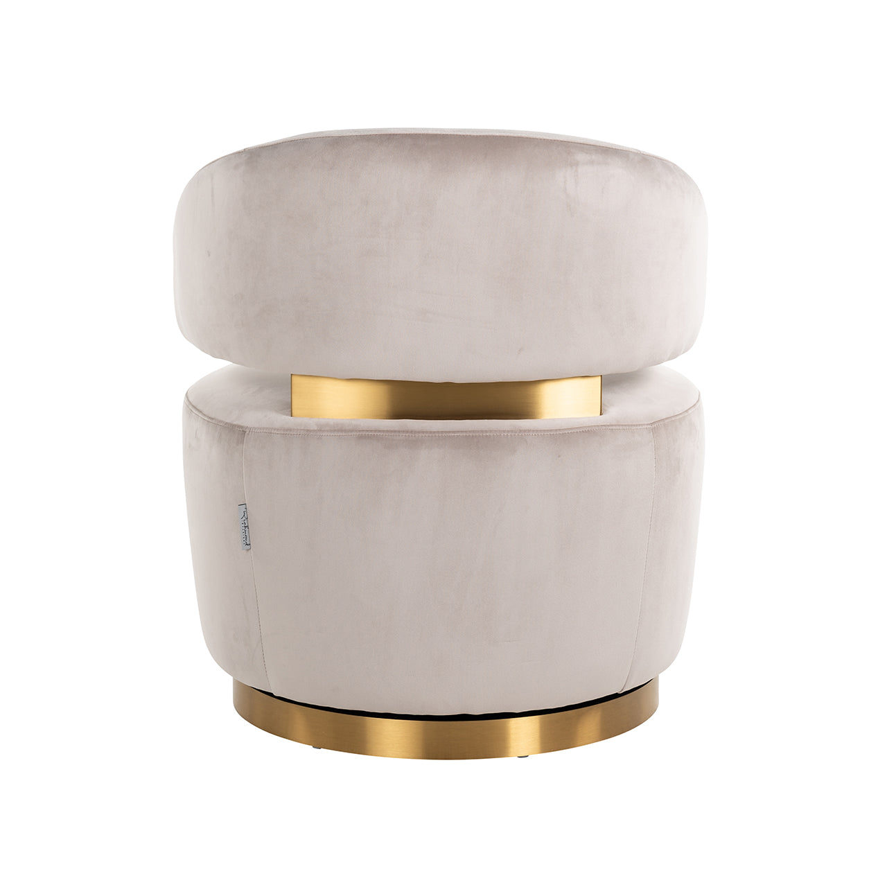 Swivel chair Maxime - khaki velvet (Quartz Khaki 903)