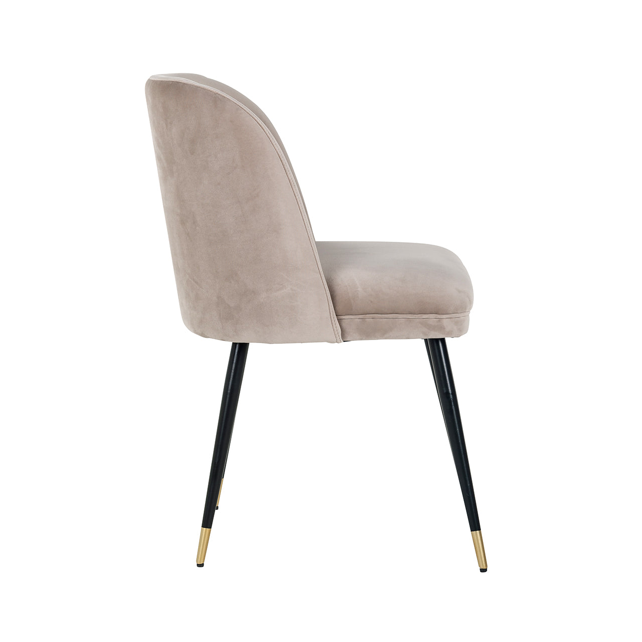 Chair Alicia - khaki velvet fire retardant (FR-Quartz 903 Khaki)