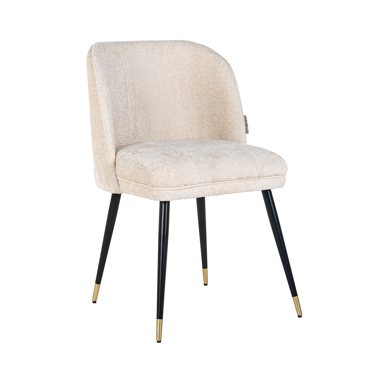 Chair Alicia - white chenille fire retardant (FR-Bergen 900 white chenille)