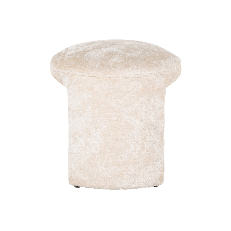 Pouffe Fargo white chenille (Bergen 900 white chenille)