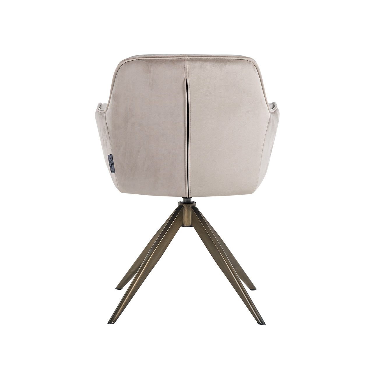 Swivel chair Aline - khaki velvet fire retardant (FR-Quartz 903 Khaki)