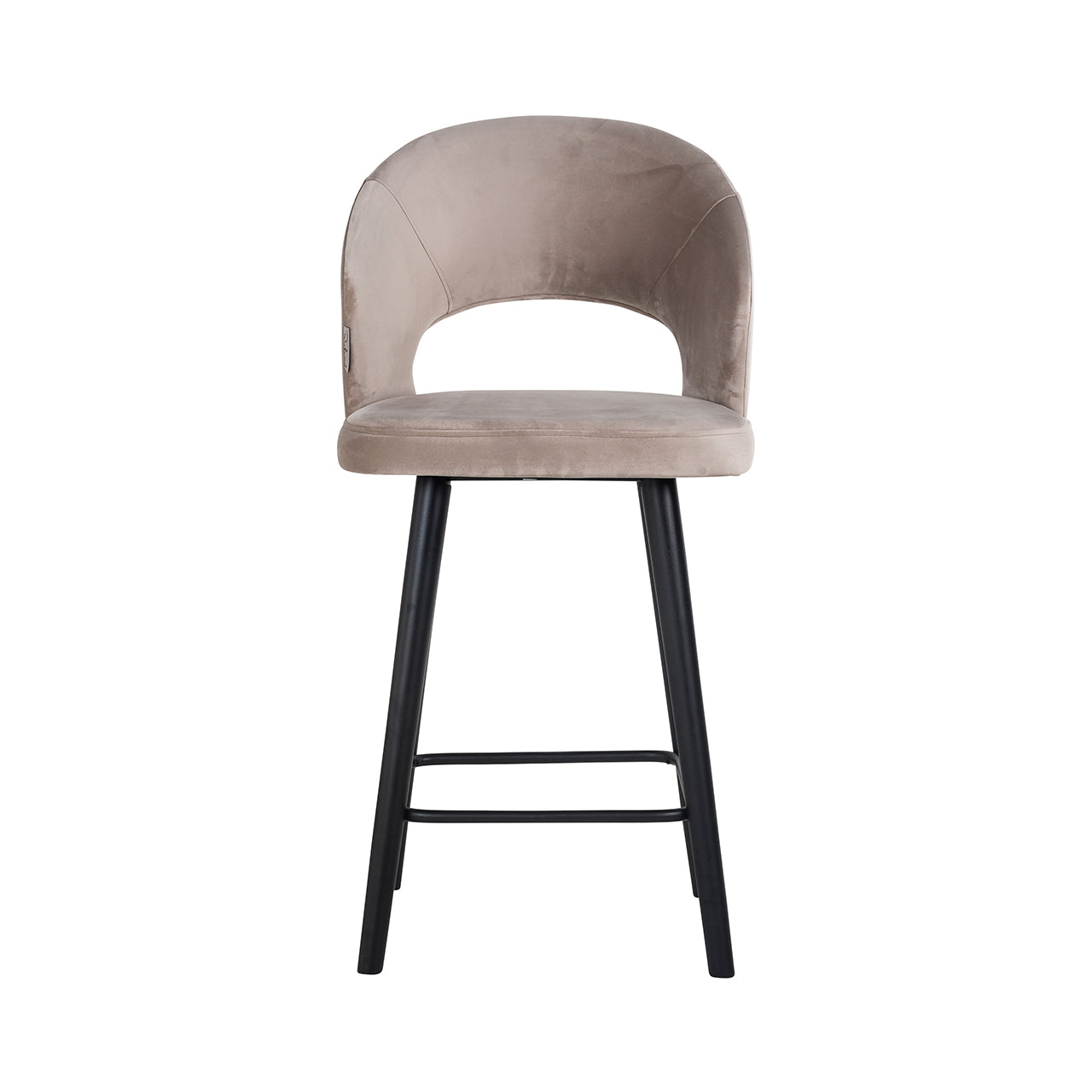 Counter stool Savoy khaki velvet (Quartz Khaki 903)