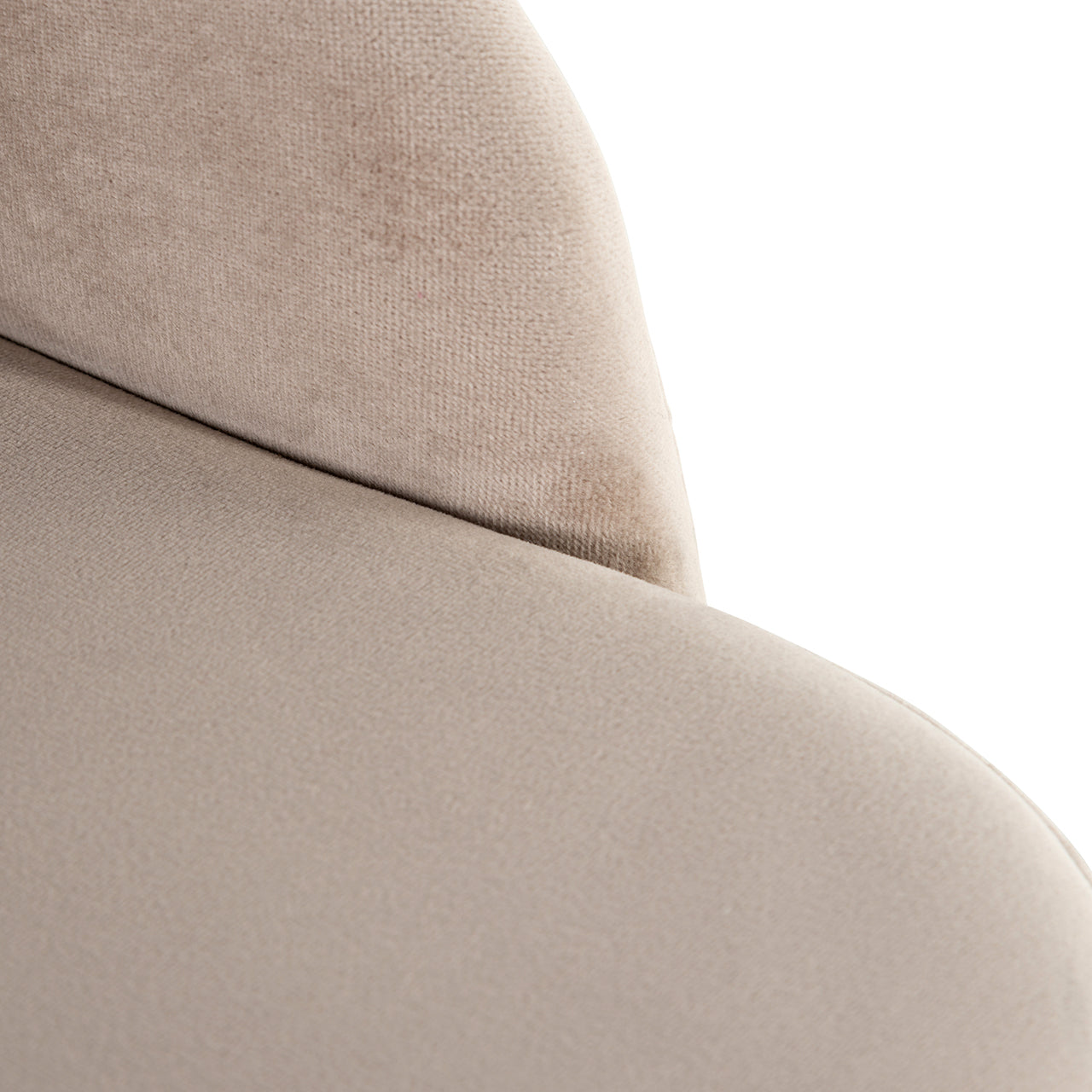 Chair Twiggy - khaki velvet (Quartz Khaki 903)