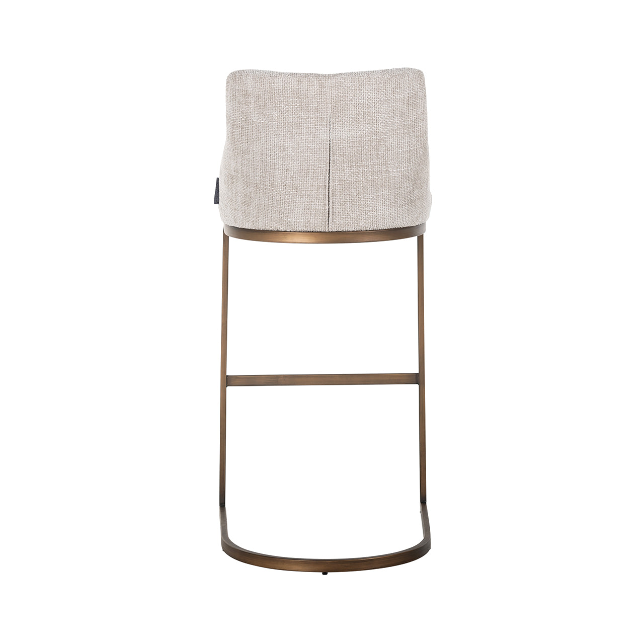 Bar stool Bolton natural renegade / brushed gold (Renegade Natural 01)