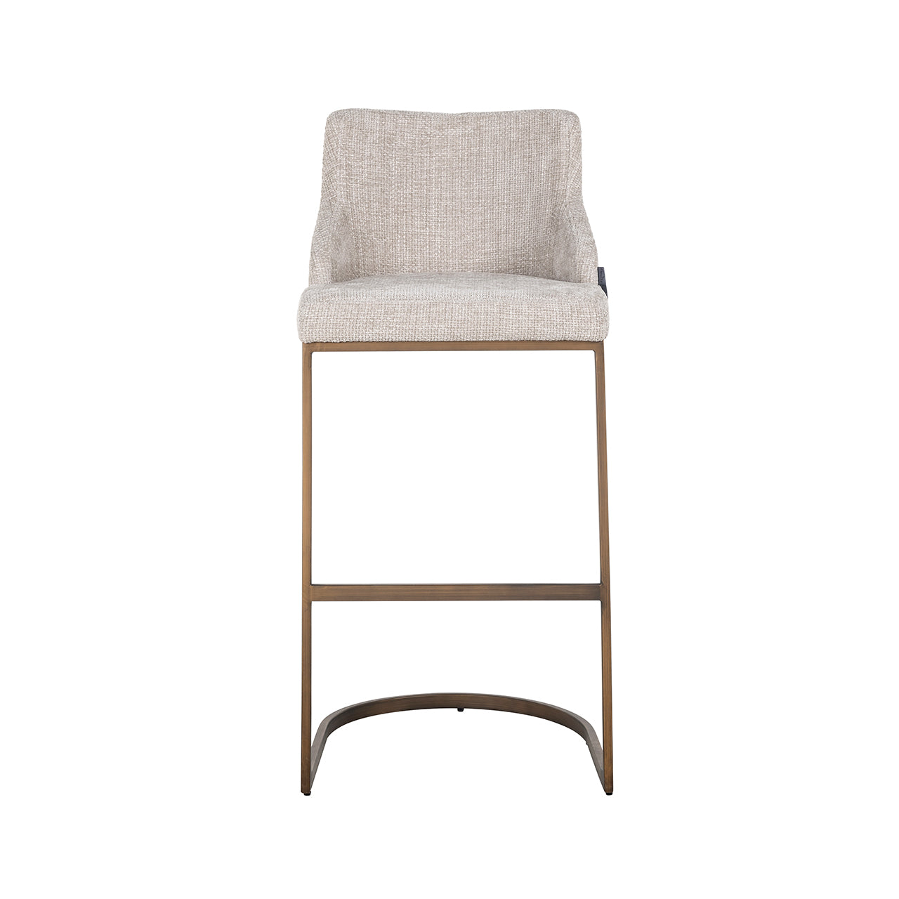 Bar stool Bolton natural renegade / brushed gold (Renegade Natural 01)