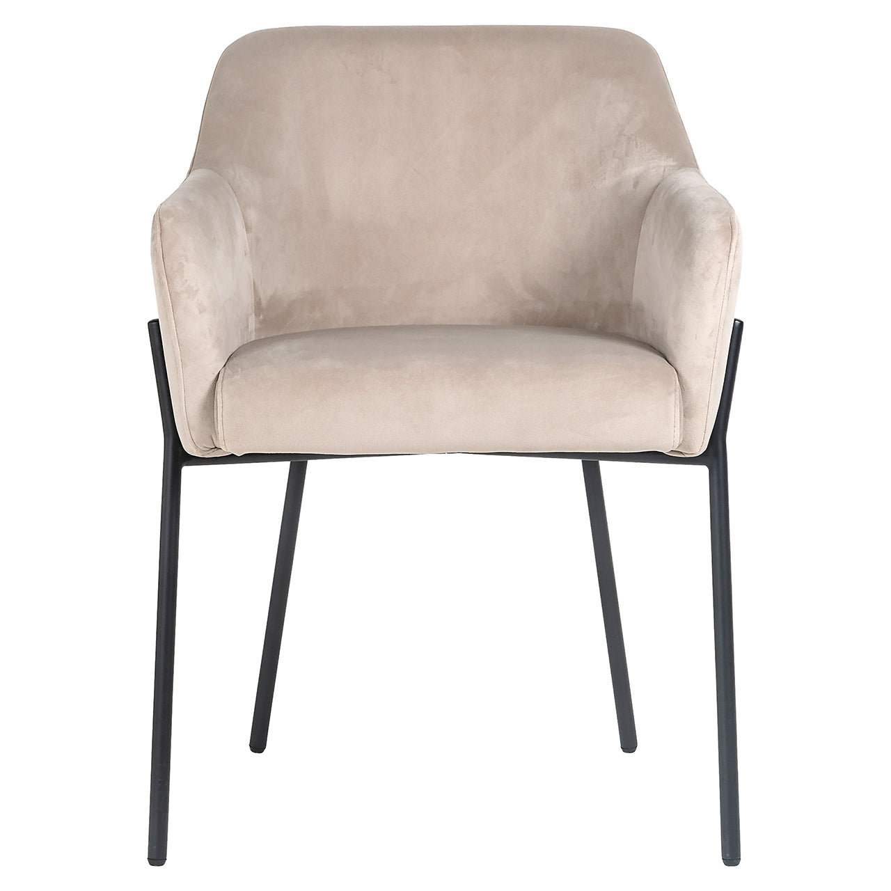 Chair Fay - khaki velvet fire retardant (FR-Quartz 903 Khaki)