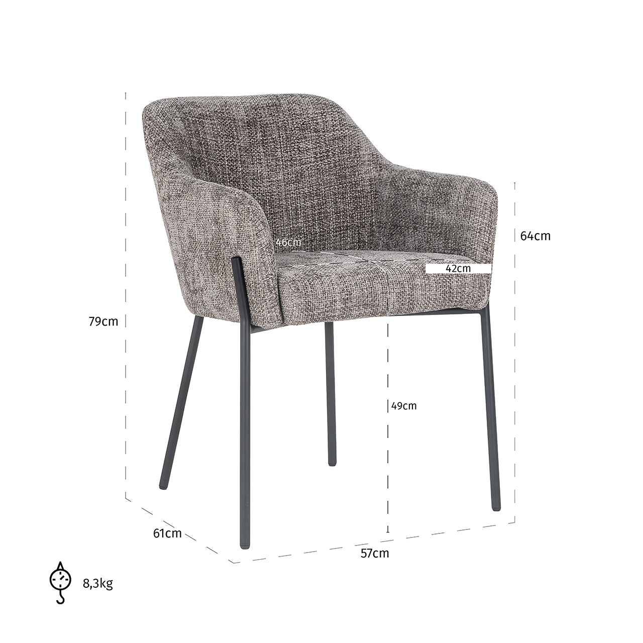 Chair Fay - wood renegade (Renegade wood 108)