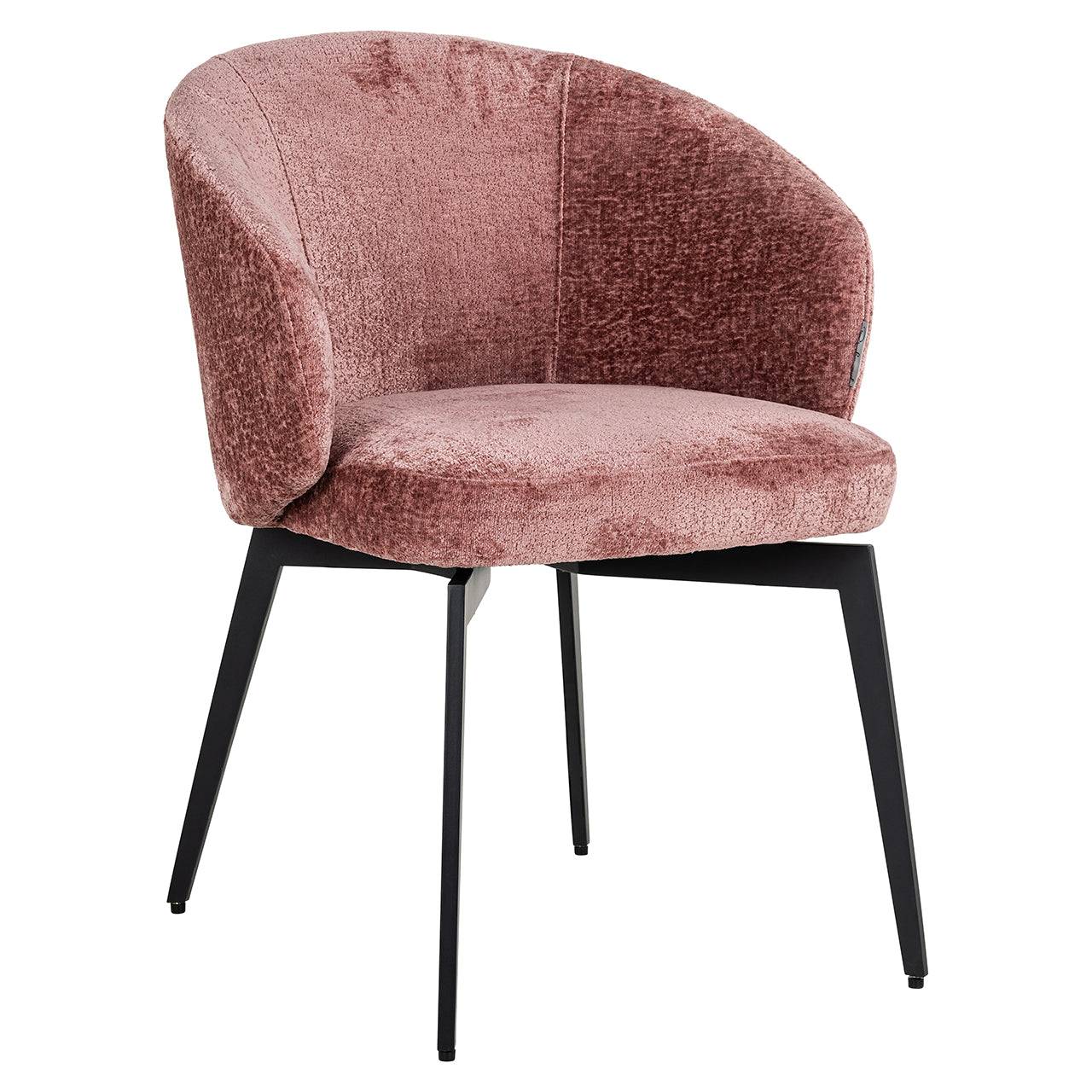 Chair Amphara rose chenille fire retardant (Bergen 705 rose chenille)