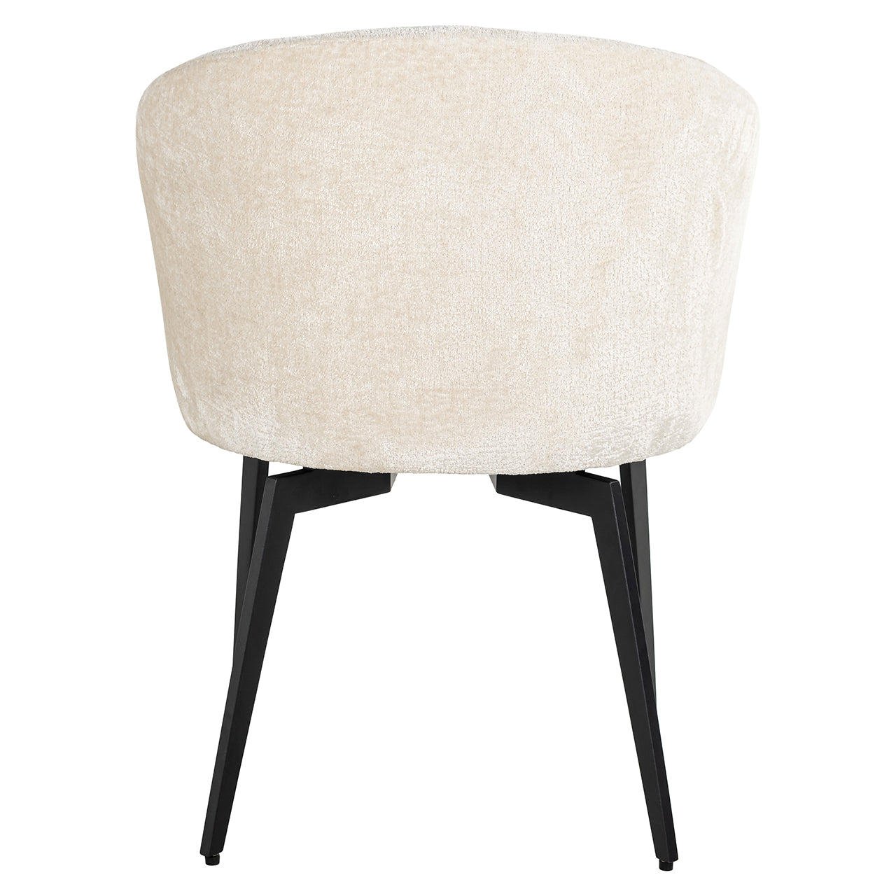 Chair Amphara - white chenille fire retardant (FR-Bergen 900 white chenille)