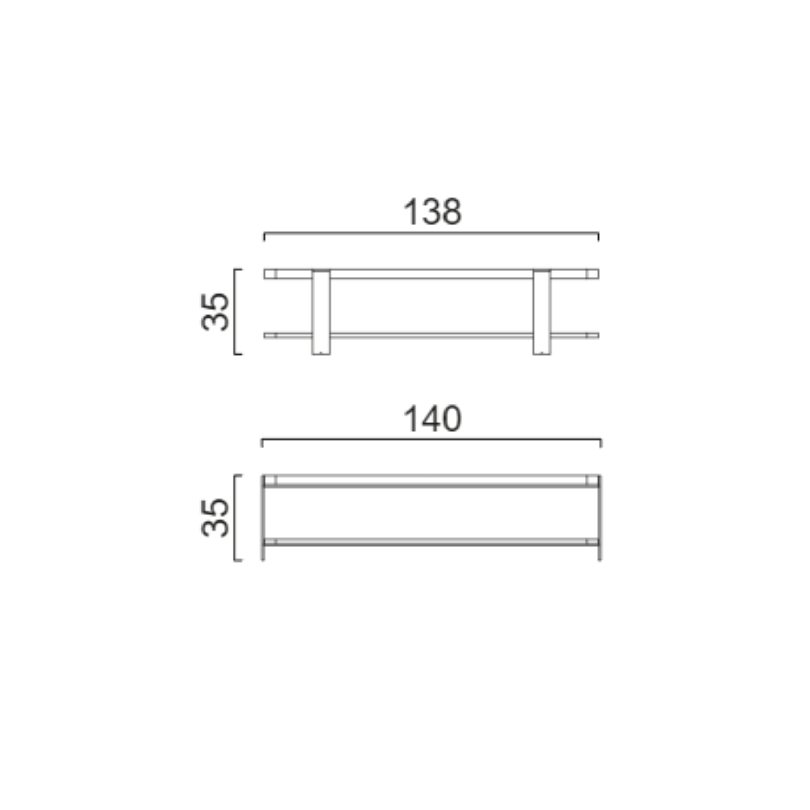 Coffee Table Hector Middle 140x138cm