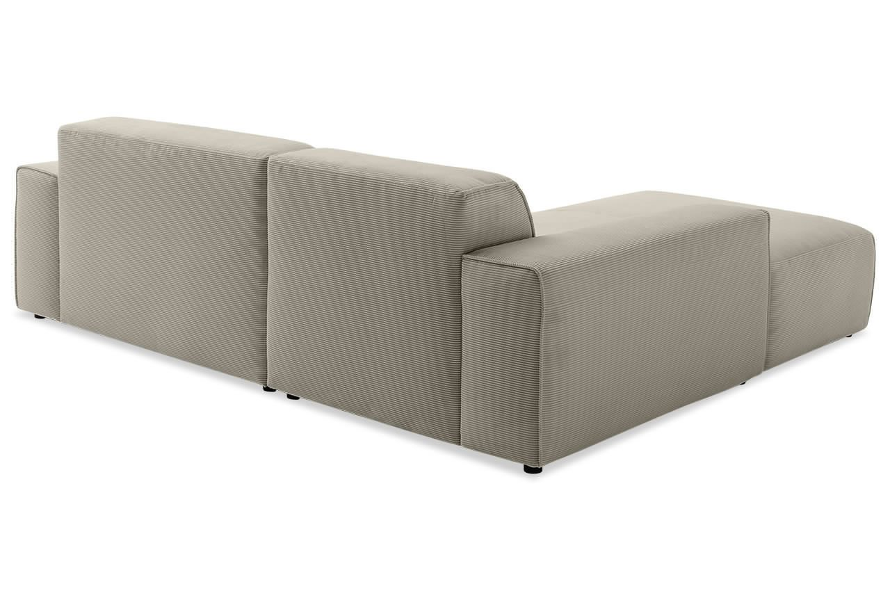 Sofa Linton – Beige – 2.5-Seater with Lounge 228 x 189 cm