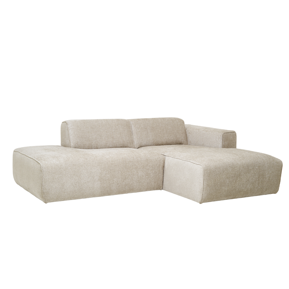 Sofa Viero – Compact Beige Modern Corner Sofa 227×161 cm