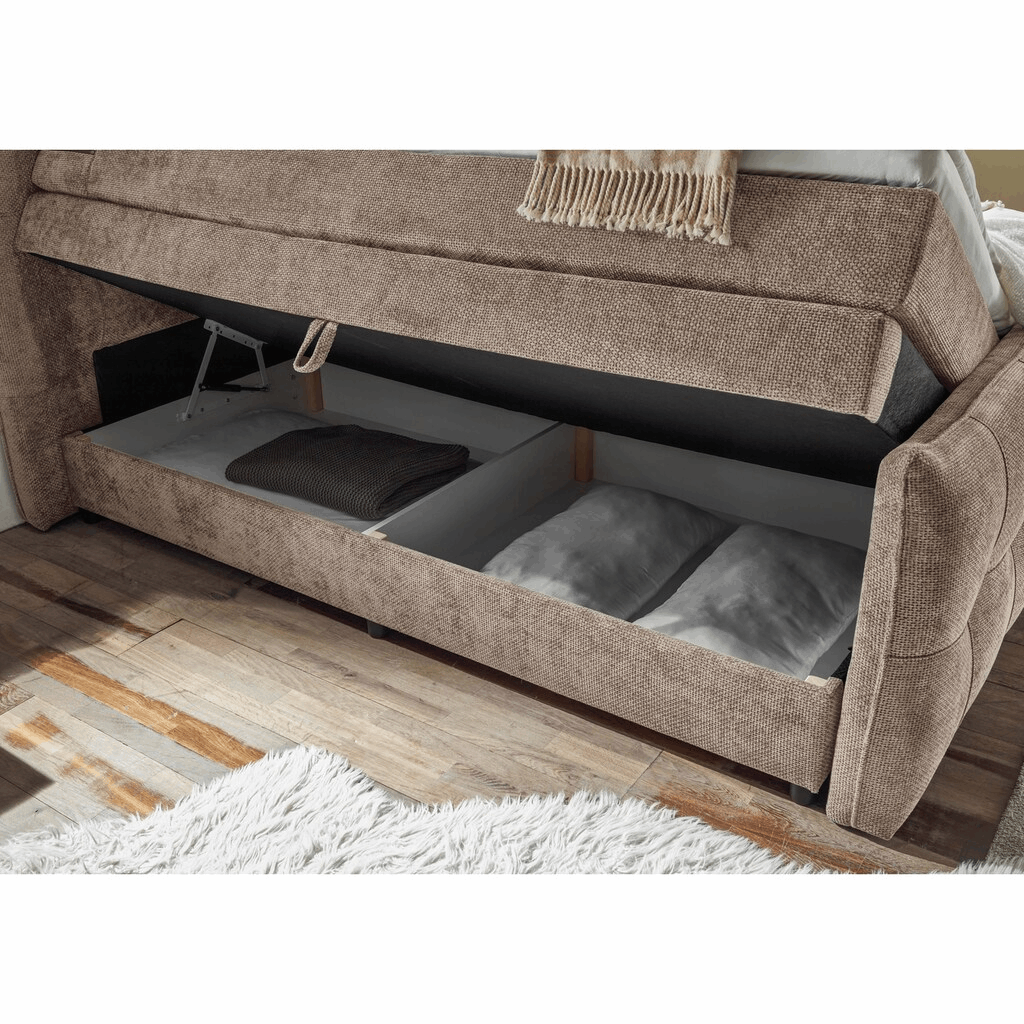 Boxspring Gallardo - Brown | Includes Base and Topper