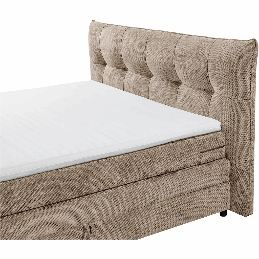 Boxspring Gallardo - Brown | Includes Base and Topper