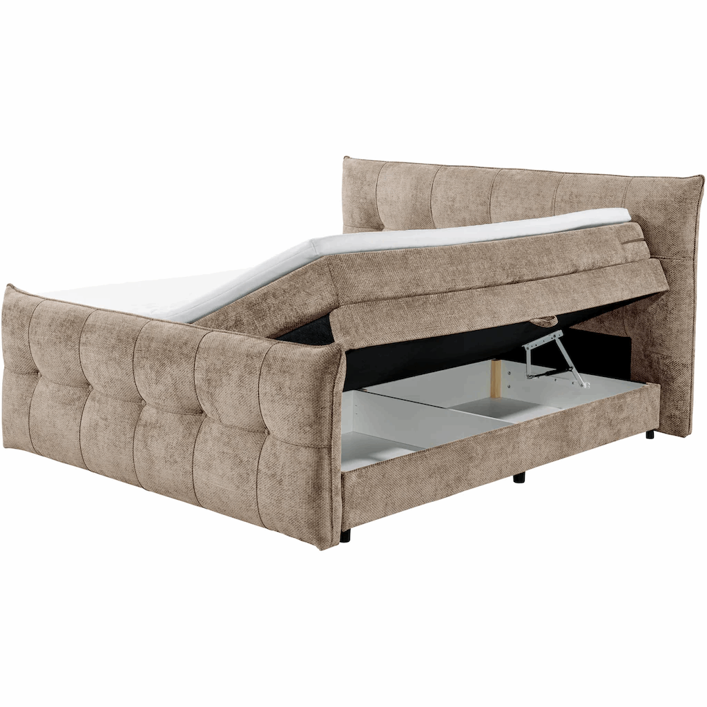 Boxspring Gallardo - Brown | Includes Base and Topper