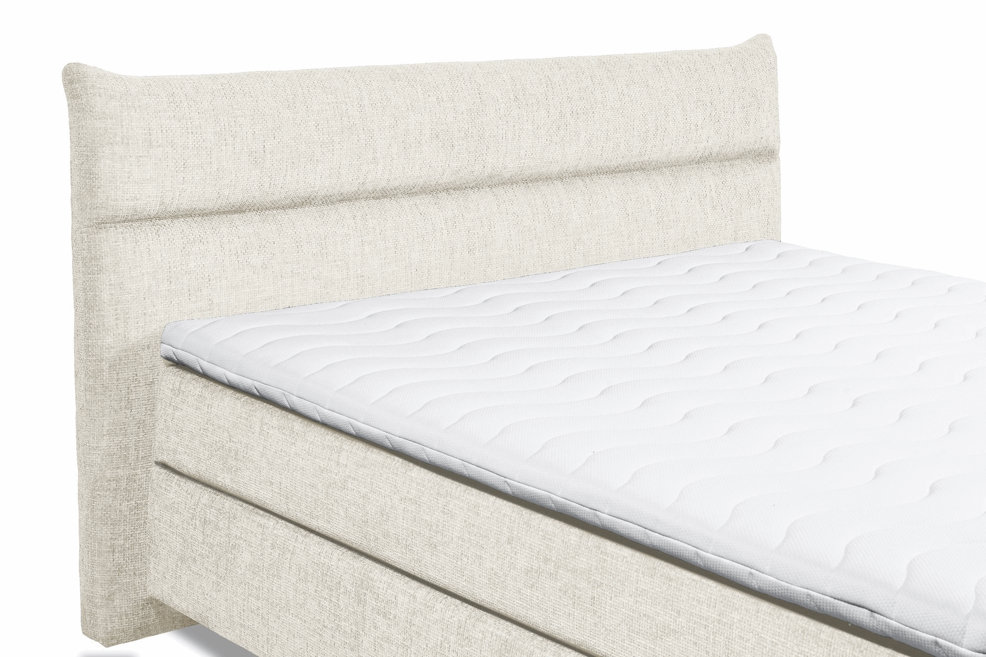 Boxspring Zando - Beige | Includes Base and Topper