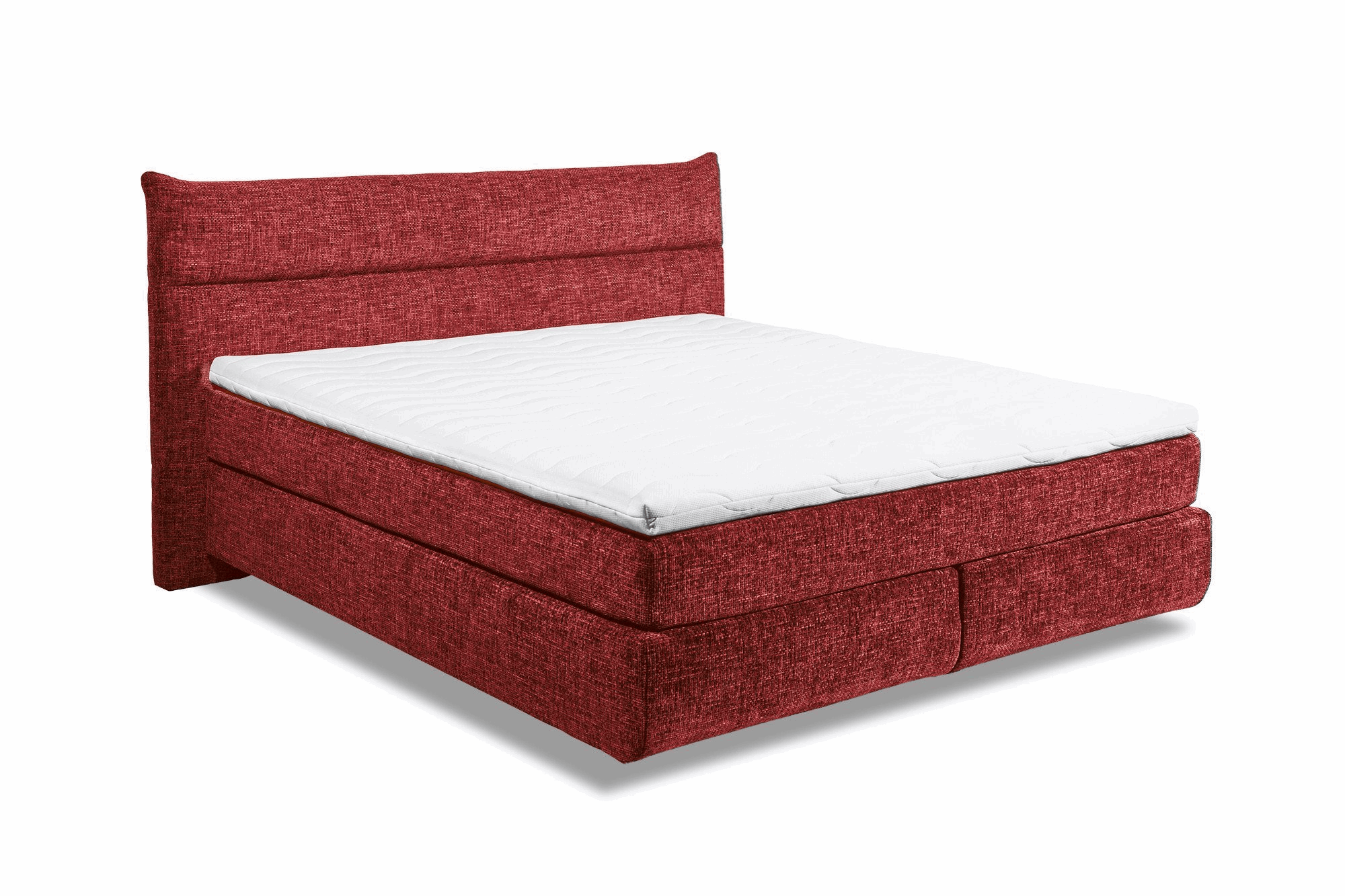 Boxspring Zando - Red | Includes Base and Topper