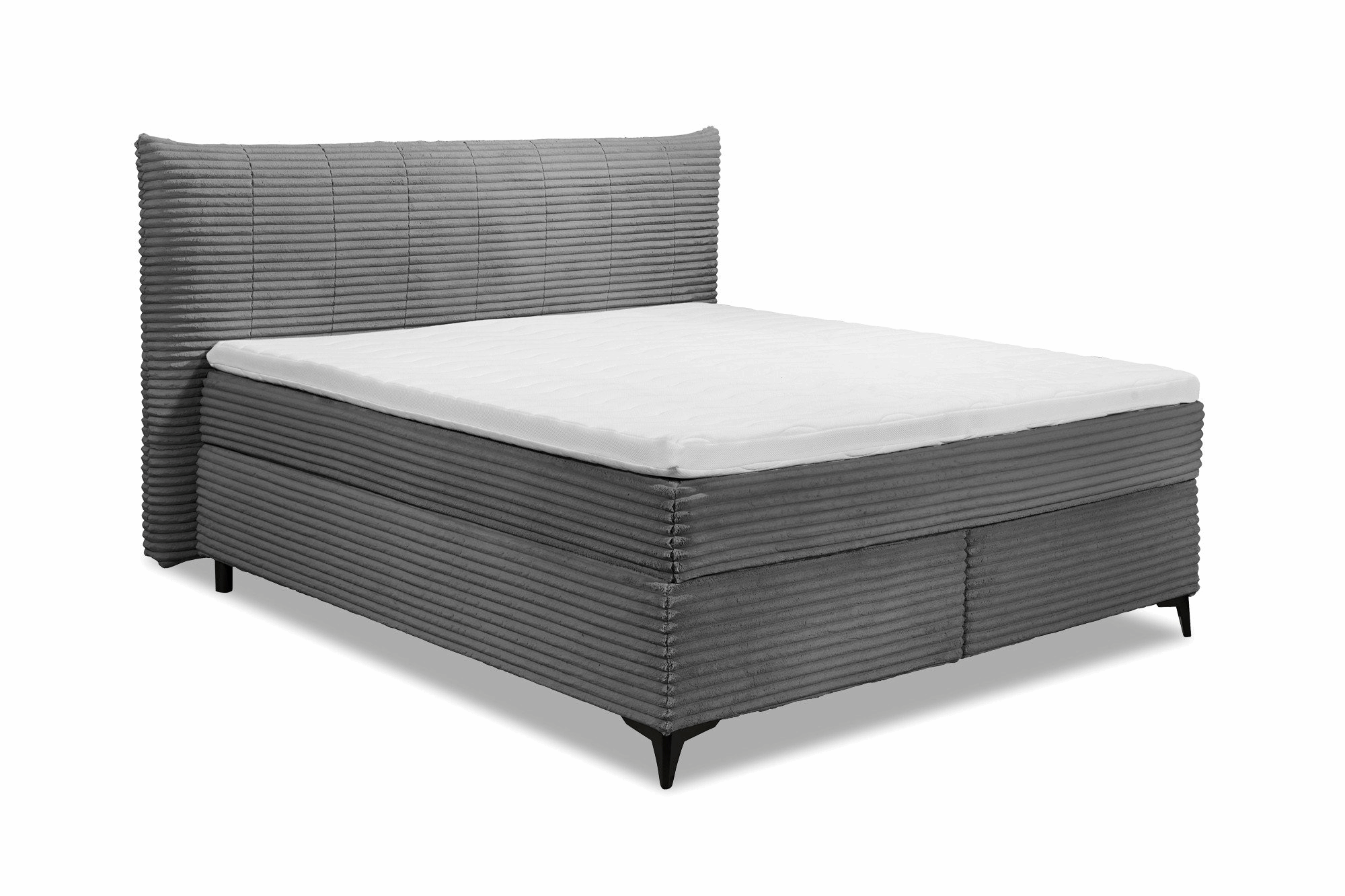 Boxspring Pasena - Gray | Includes Base and Topper