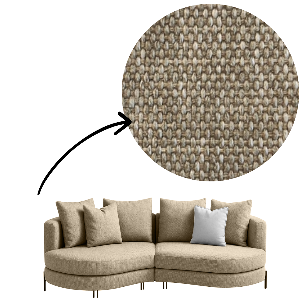 Sofa Yang - Taupe 276x146cm