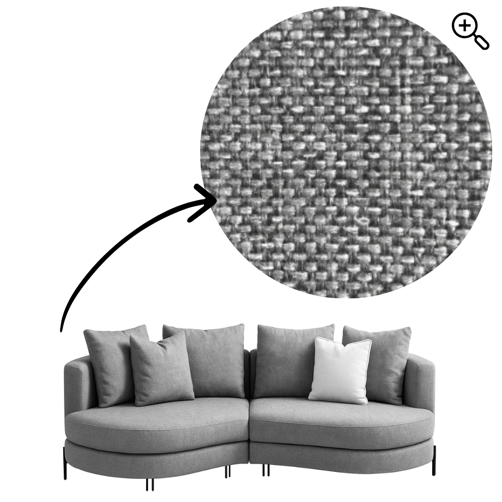 Sofa Yang - Light Gray 276x146cm