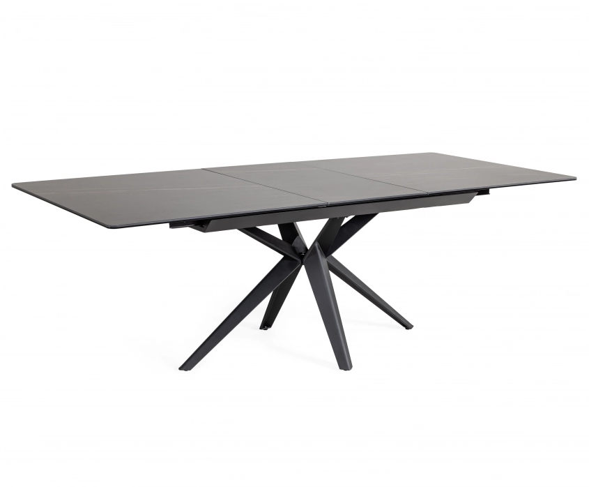 Dining Table Harmony - Mat Black Ceramic 160cm | Extendable 210cm