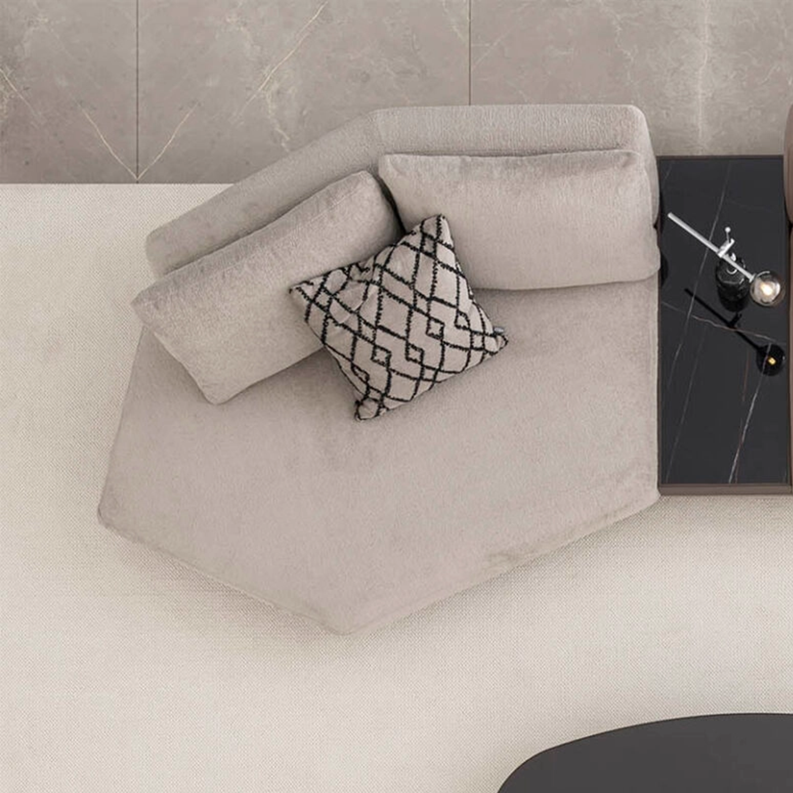 Sofa Love Off-White 307cm