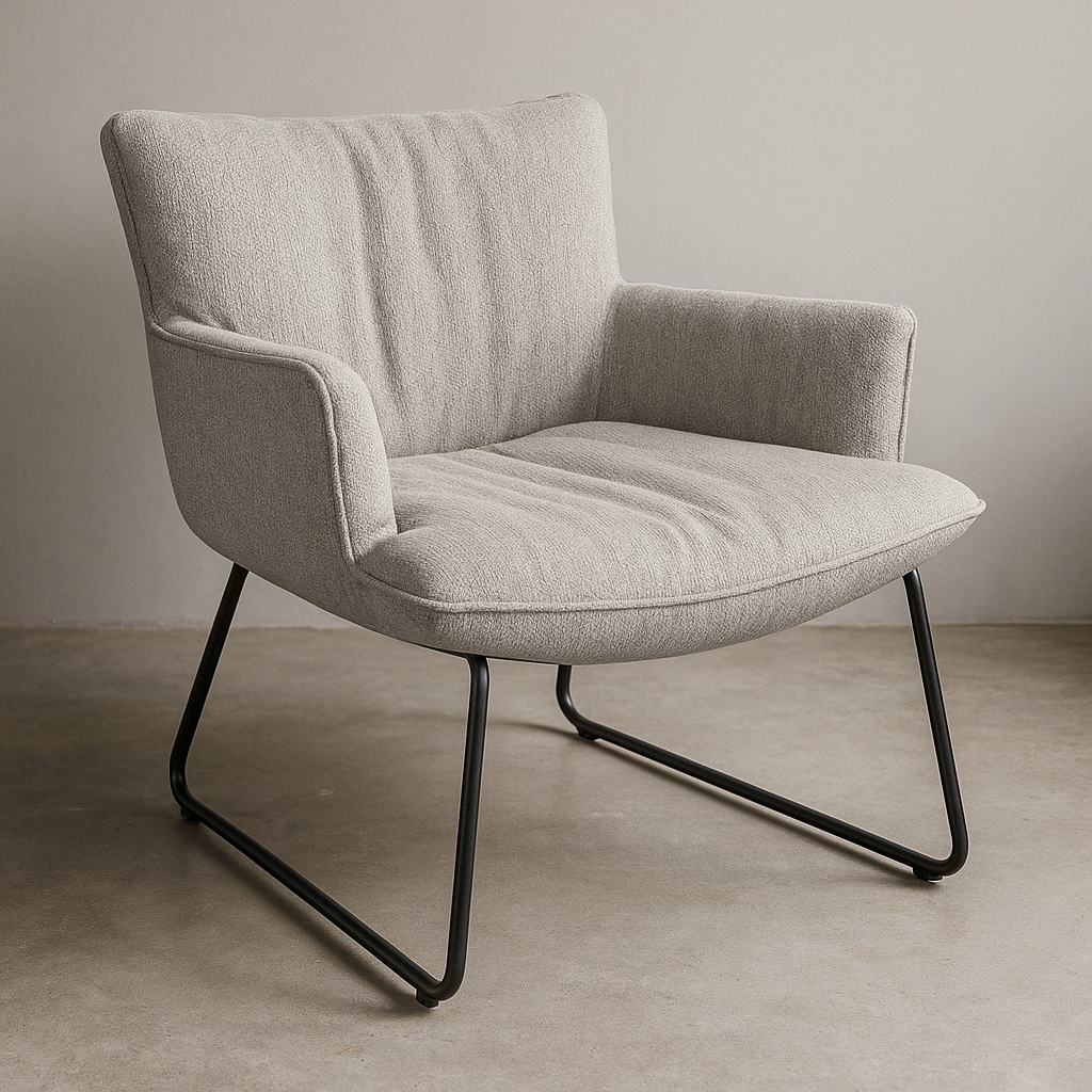 Lounge Chair Slide – Sleek Sled Base in Easy-Care Sneak Fabric