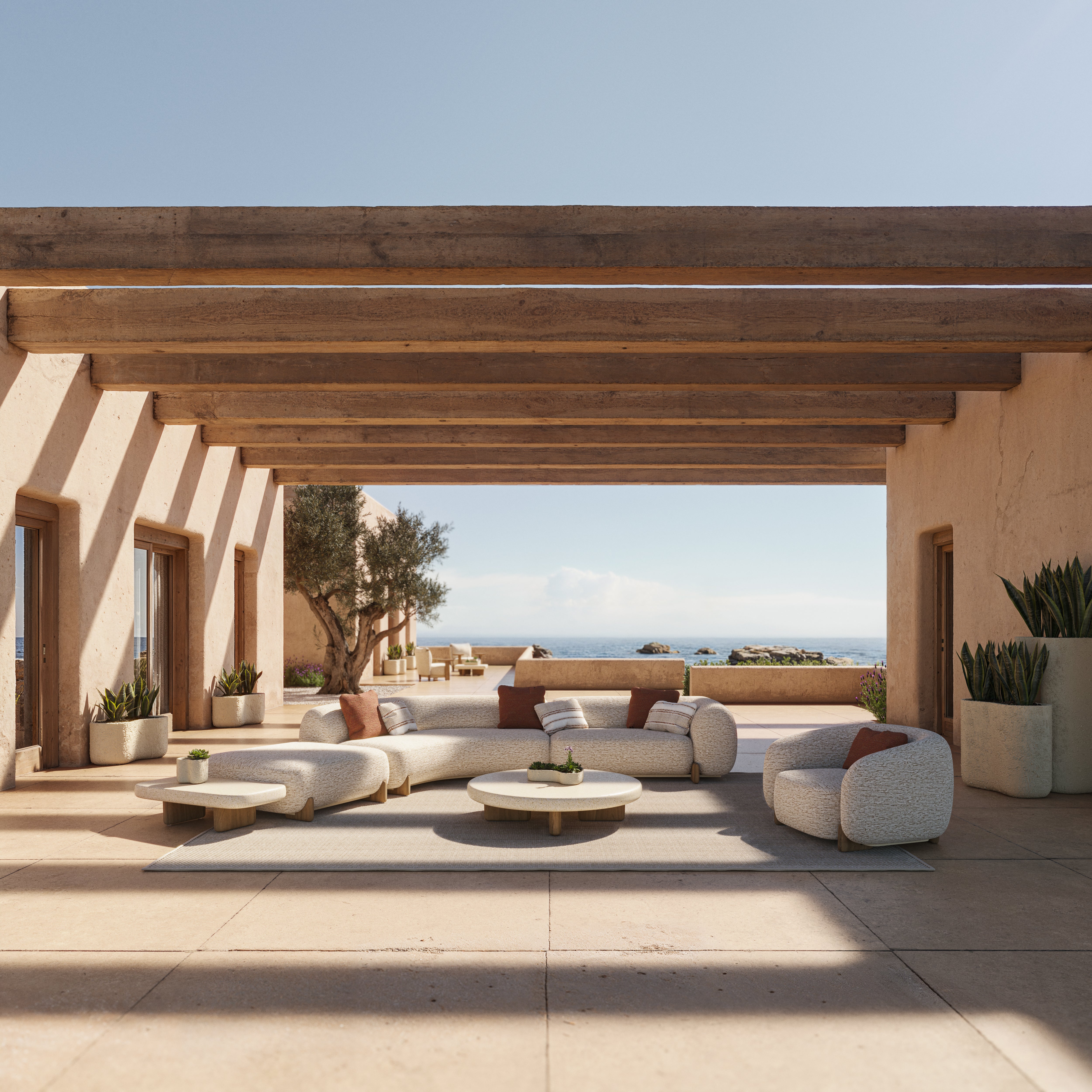 Milos Coffee Table Rectangular80 x 45 x 24 cm