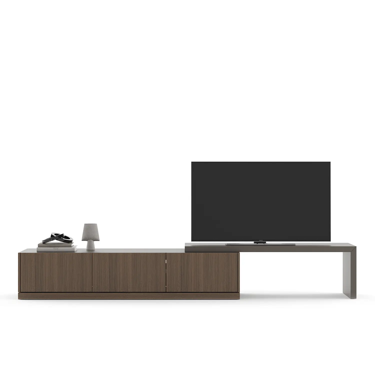 TV Unit Barcelona Walnut Option 1