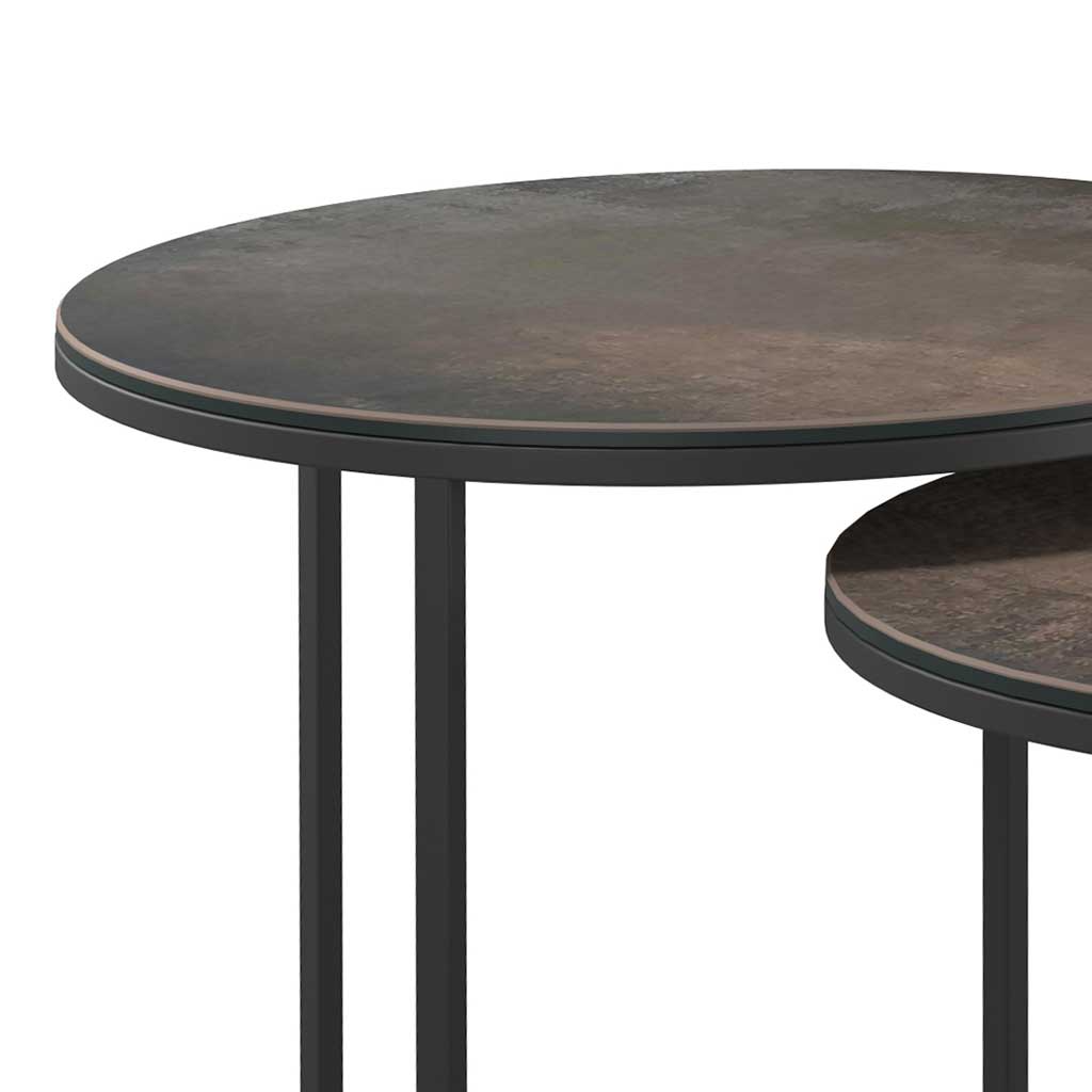 Senjo Coffee Table Set – Ø58/48/38 – Rustic Ceramic