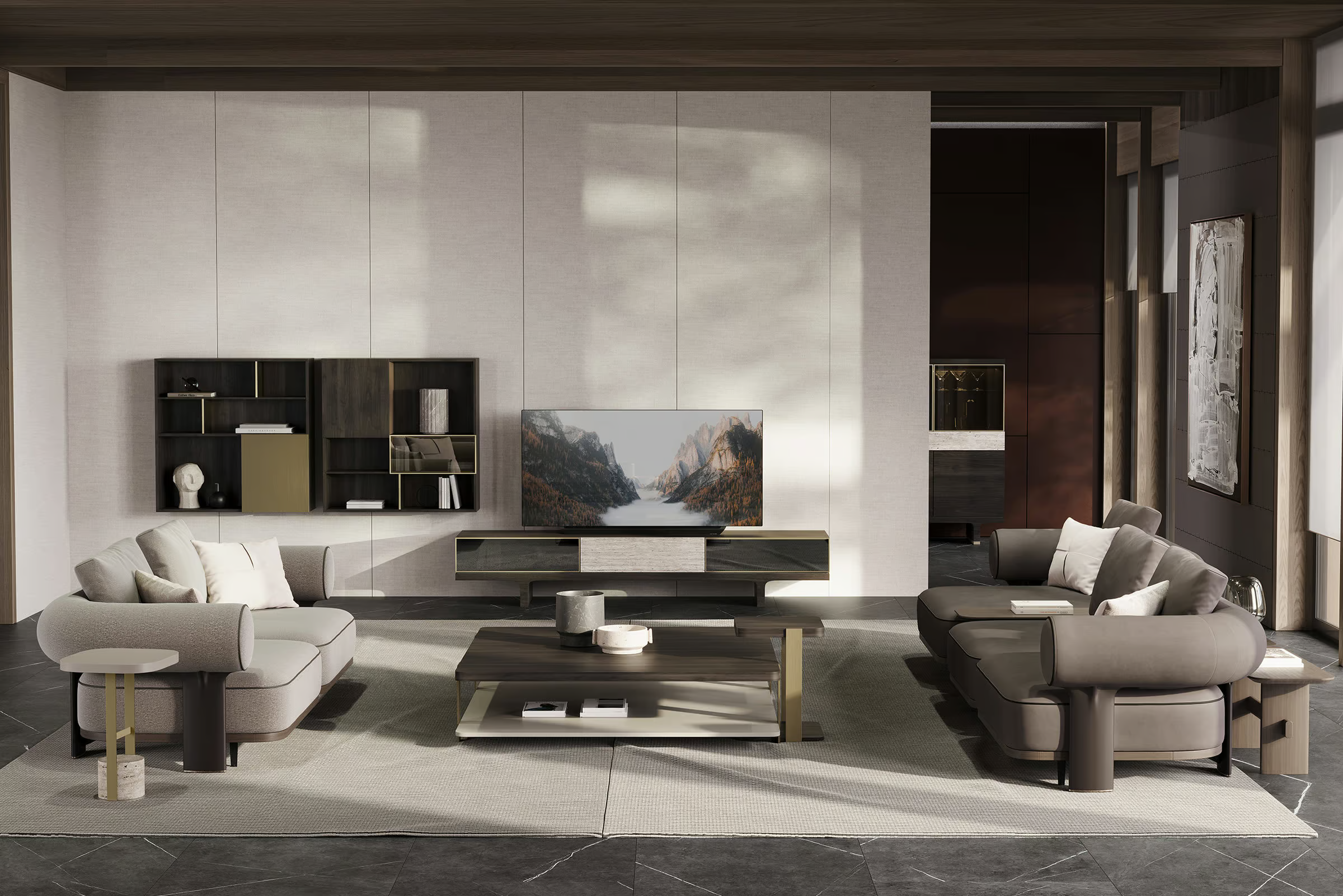 Coffee Table Hector Middle 140x138cm