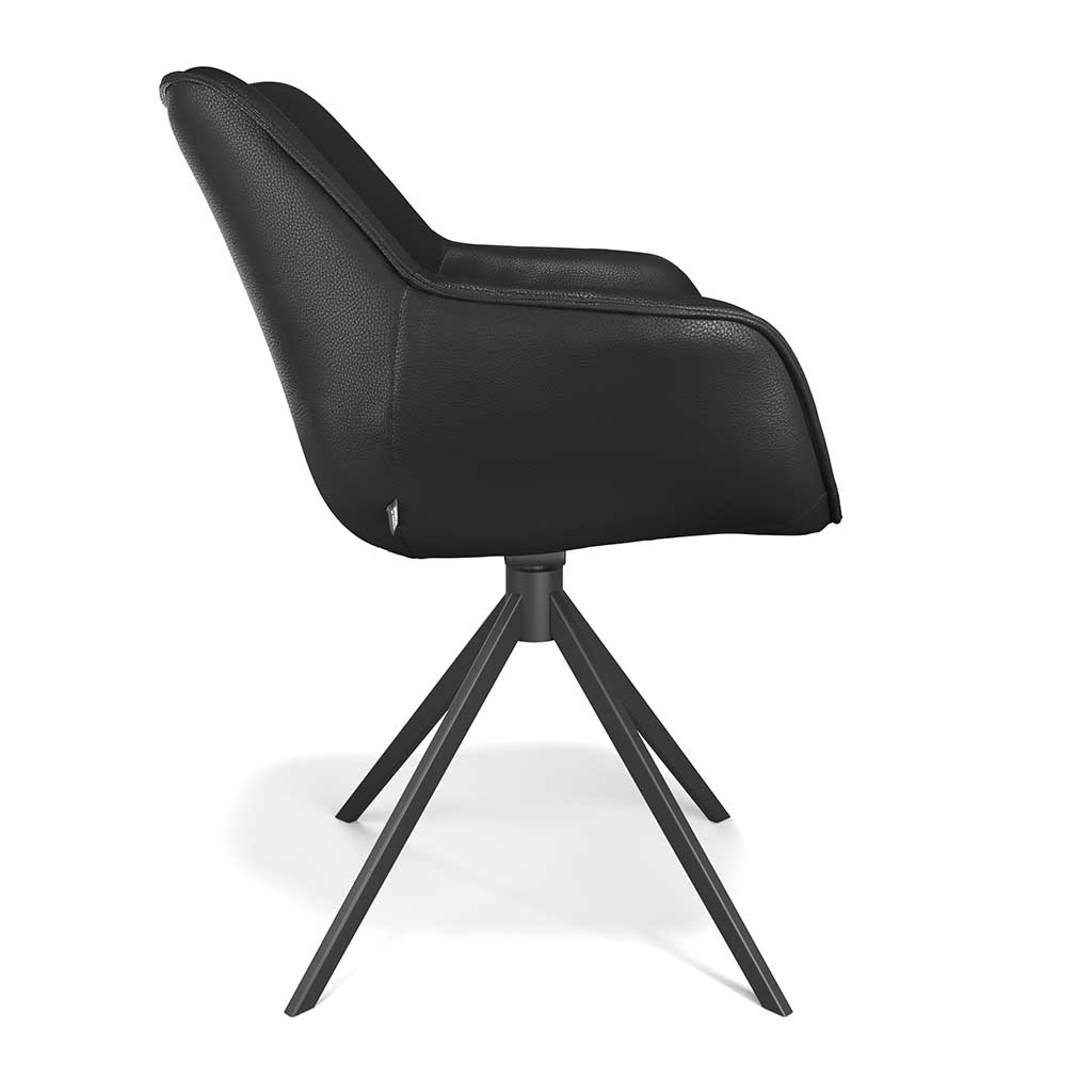 Chair Padua - Black Leather