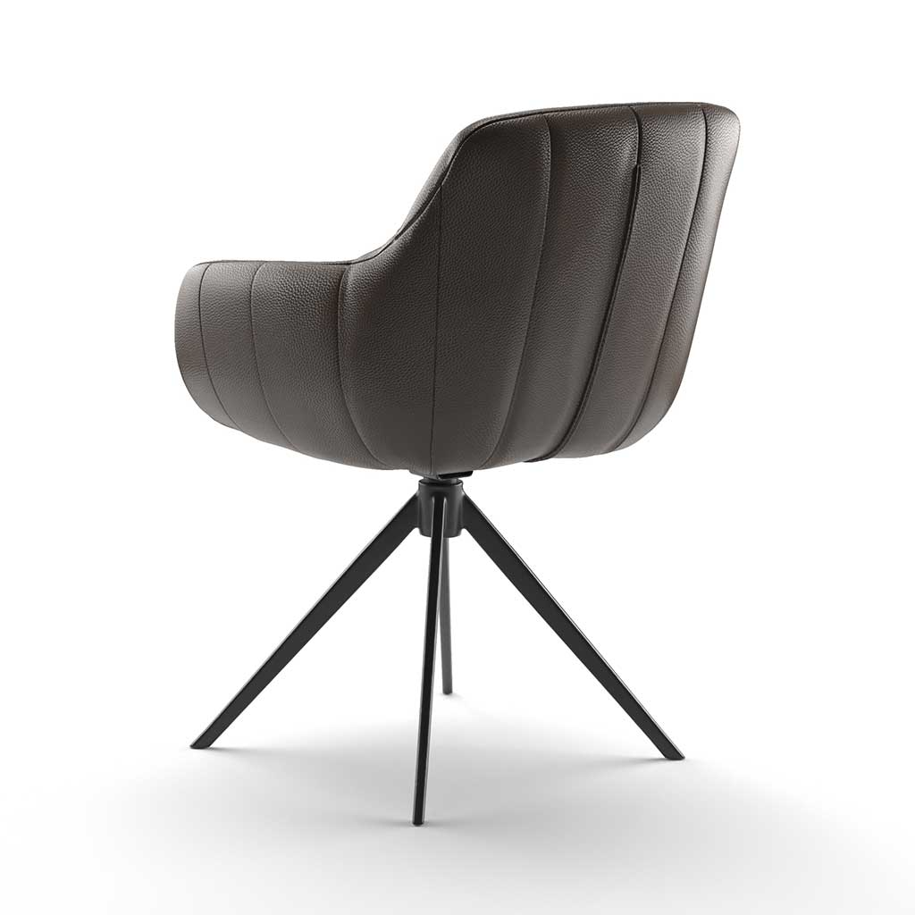 Chair Ferrara - Dark Brown Leather