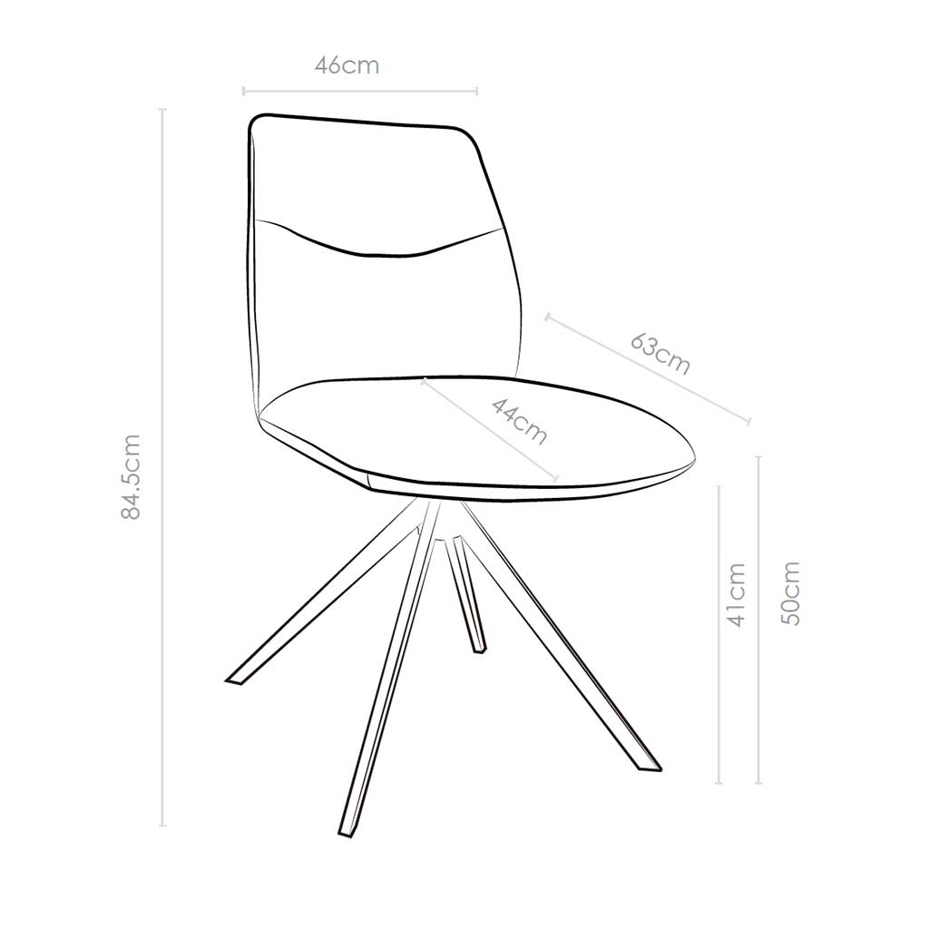 Chair Ferrara - Brown + Camel