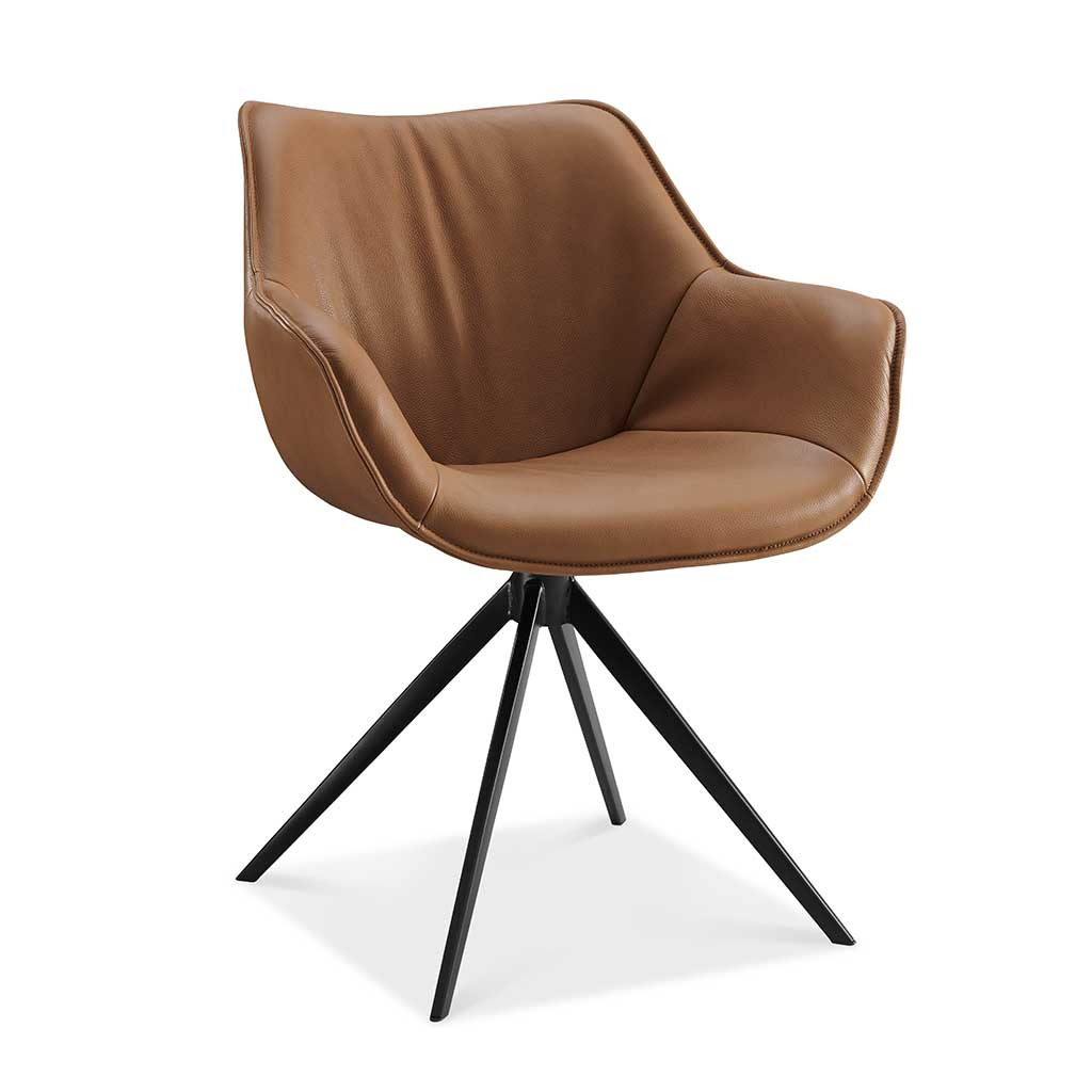 Chair Padua - Brown Leather