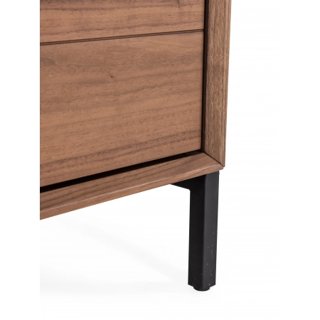 TV Unit Lima – Walnut/Black Ceramic