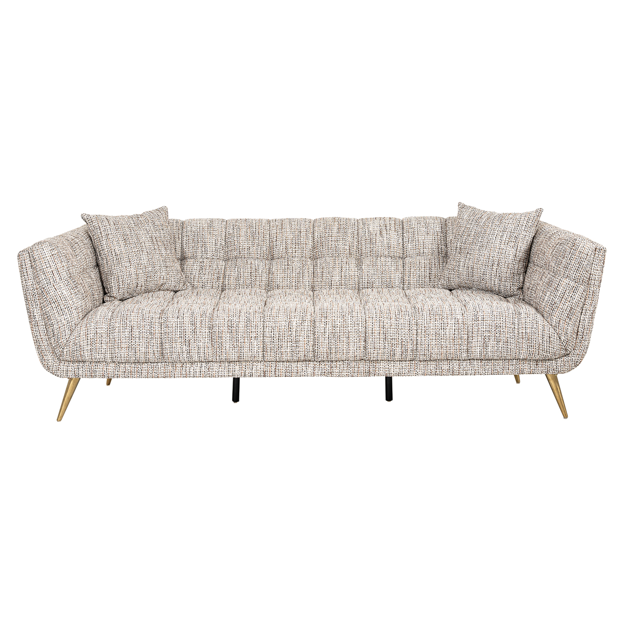 Sofa Huxley trendy nature / Brushed gold (Be Trendy 01 Nature) -  230x91cm