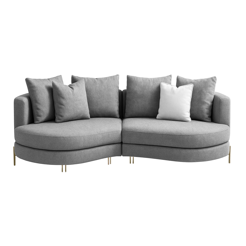 Sofa Yang - Light Gray 276x146cm
