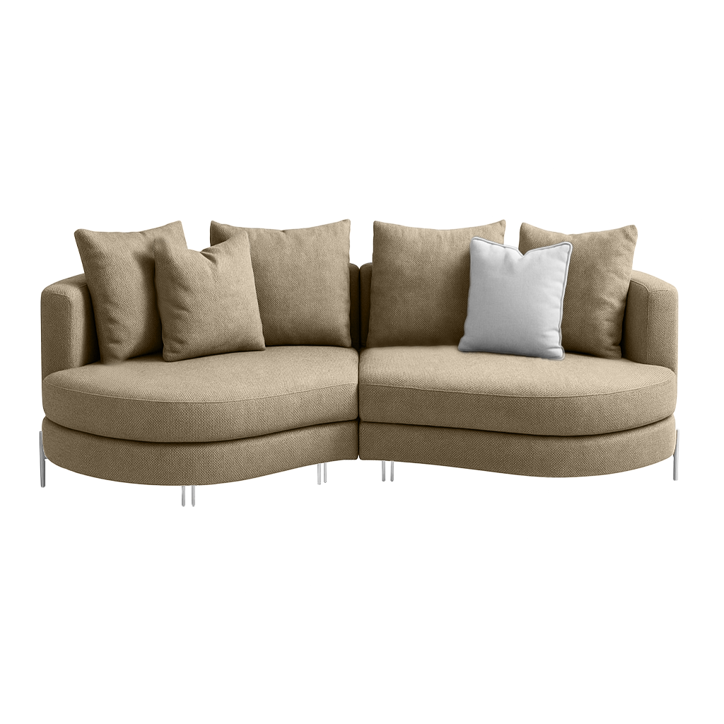 Sofa Yang - Taupe 276x146cm