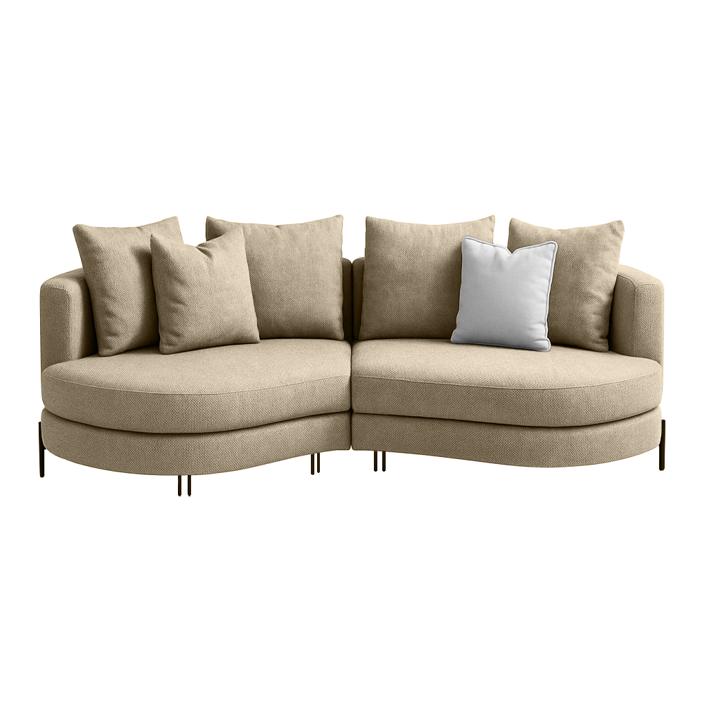 Sofa Yang - Taupe 276x146cm